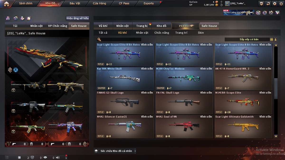shop acc cf uy tin gia re